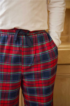 Preview: Irish Lounge Pants LV 12 Red Navy Check